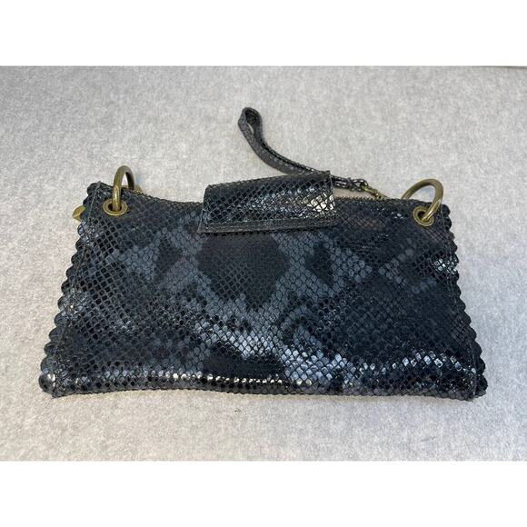 Bevini Modena Women Black & Gray Clutch One Size - Picture 3 of 7